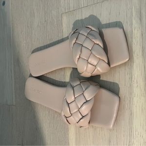 Open edit braided sandals